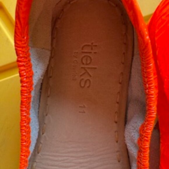 Tieks by Gavrieli Outrageous Orange Patent ballet flats, Size 11 like NEW - Picture 4 of 10